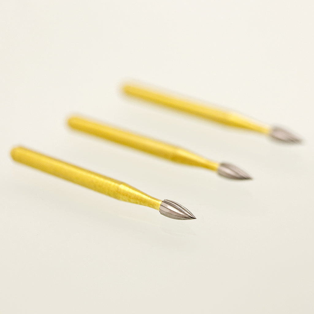 Carbide Bur FG 7104 – Flat End Tapered Bur for Crown and Veneer Prep – 10 Count