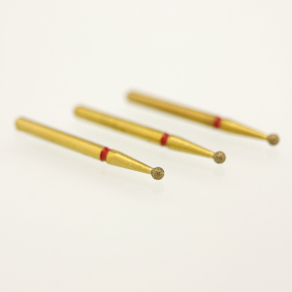 Zirconia Cutting Bur Z801-014F - Fine Grit Round Diamond Bur for Precise Zirconia Cavity Preparation and Finishing - 10 Count