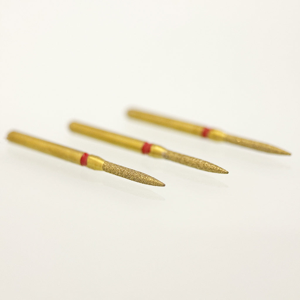 Zirconia Cutting Bur Z862-012F - Fine Diamond Taper for Precision Zirconia Crown and Bridge Adjustments - 5 Count