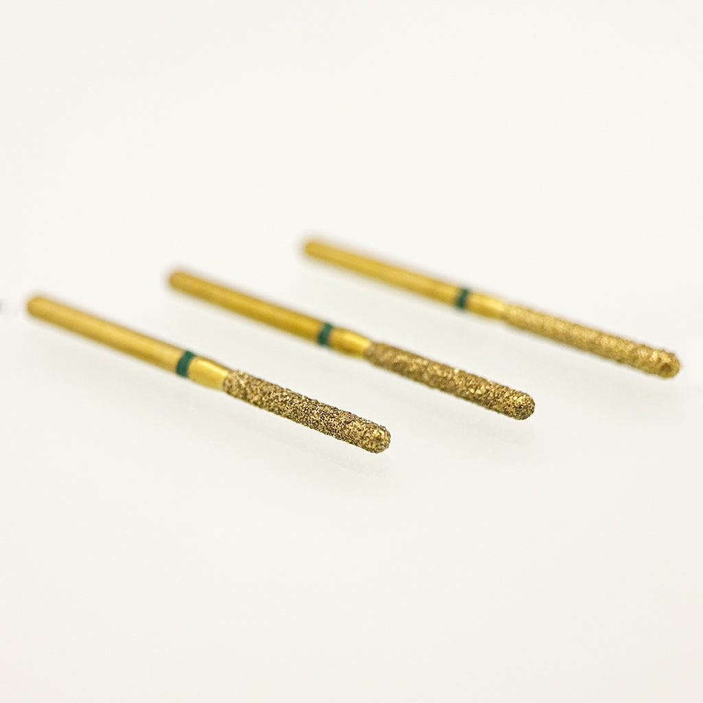 Zirconia Cutting Bur Z882-014C - Coarse Grit Flame Diamond Bur for Aggressive Zirconia Reduction and Interproximal Access - 10 Count