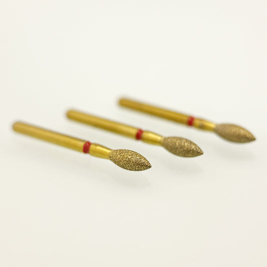 Zirconia Cutting Bur Z368-023F - Fine Grit Wheel Diamond Bur for Smooth Zirconia Occlusal and Surface Refinement - 10 Count