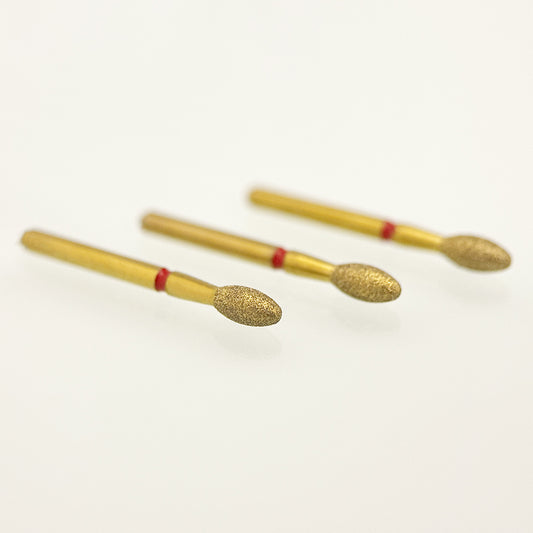 Zirconia Cutting Bur Z379-023F - Fine Grit Football Diamond Bur for Smooth Zirconia Occlusal Contouring and Finishing - 10 Count