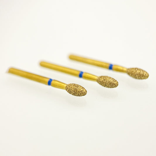 Zirconia Cutting Bur Z379-023M - Medium Grit Football Diamond Bur for Precise Zirconia Occlusal Adjustments - 5 Count