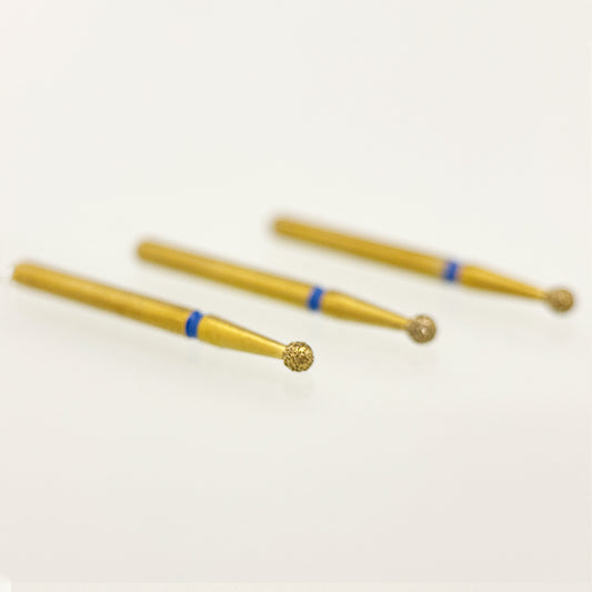 Zirconia Cutting Bur Z801-016M - Medium Grit Round Diamond Bur for Efficient Zirconia Removal and Cavity Preparation - 10 Count