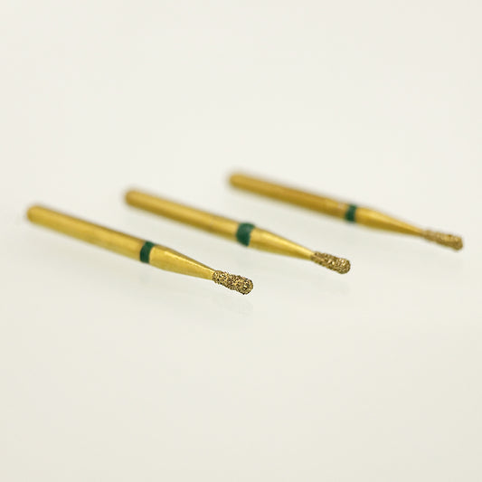 Zirconia Cutting Bur Z830-010C - Coarse Grit Needle Diamond Bur for Precise Zirconia Slot and Groove Cutting - 5 Count