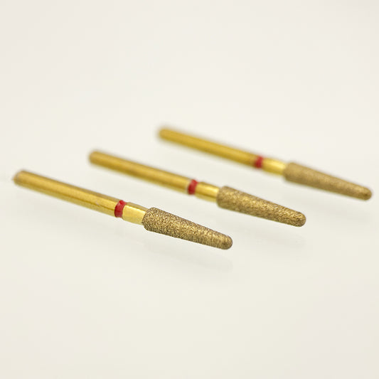 Zirconia Cutting Bur Z856-021F - Fine Grit Flame Diamond Bur for Smooth Zirconia Finishing and Contour Refinement - 5 Count