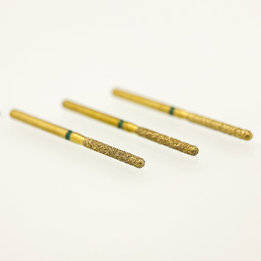 Zirconia Cutting Bur Z882-014C - Coarse Grit Flame Diamond Bur for Aggressive Zirconia Reduction and Interproximal Access - 10 Count